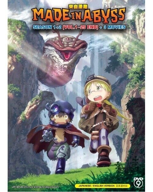 Made In Abyss Season 1+2 VOL.1-25 END)+3 MOVIES DVD ENGLISH DUBBED