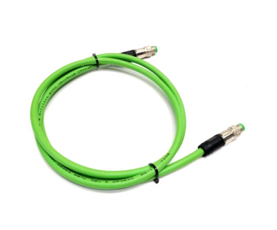 Beckhoff ZK1090-3131-0010 EtherCAT Extension Cable M8 4-Pin Male To Male 1m