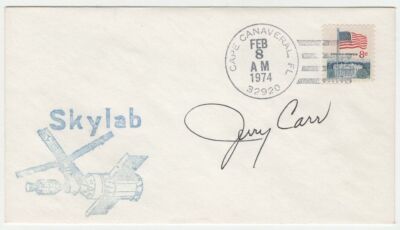 Skylab Briefumschlag signiert Gerald ''Jerry'' Carr (+)