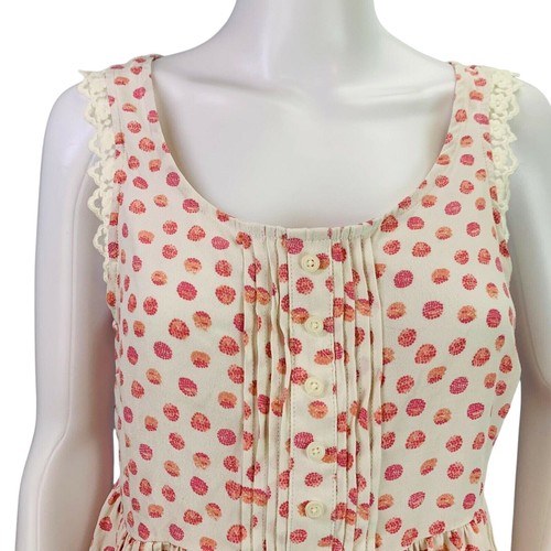 NEW LC Lauren Conrad Womens Top Stardust Blouse Lace Trim Pink Flower Size M - 第 3/10 張圖片