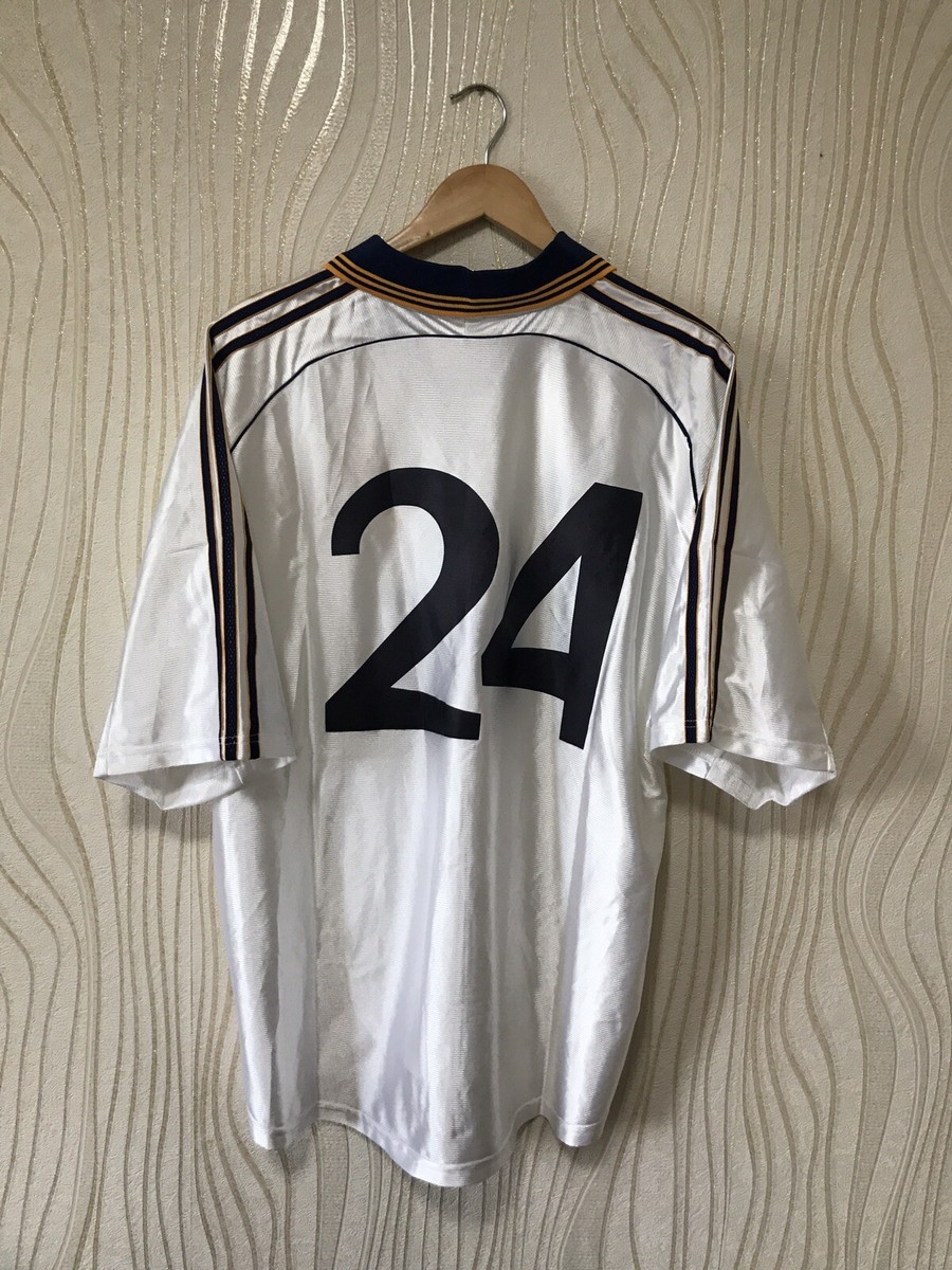 REAL MADRID 1999 2000 HOME FOOTBALL SHIRT PLAYER ISSUE ADIDAS