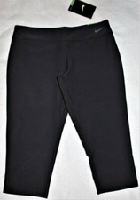 NWT Nike Girl's Legend Black Tight Fit Capri Training Pants L Large