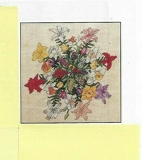 SPRING COMES FULL CIRCLE FLOWERS HOME DECOR CROSS STITCH PATTERN INSTRUCTIONS