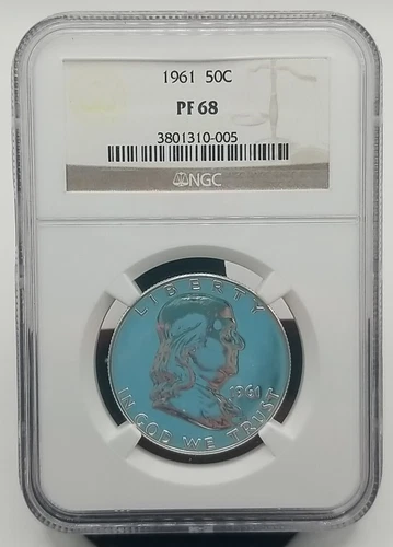 1961 Franklin Half Dollar NGC PF 68 #0484