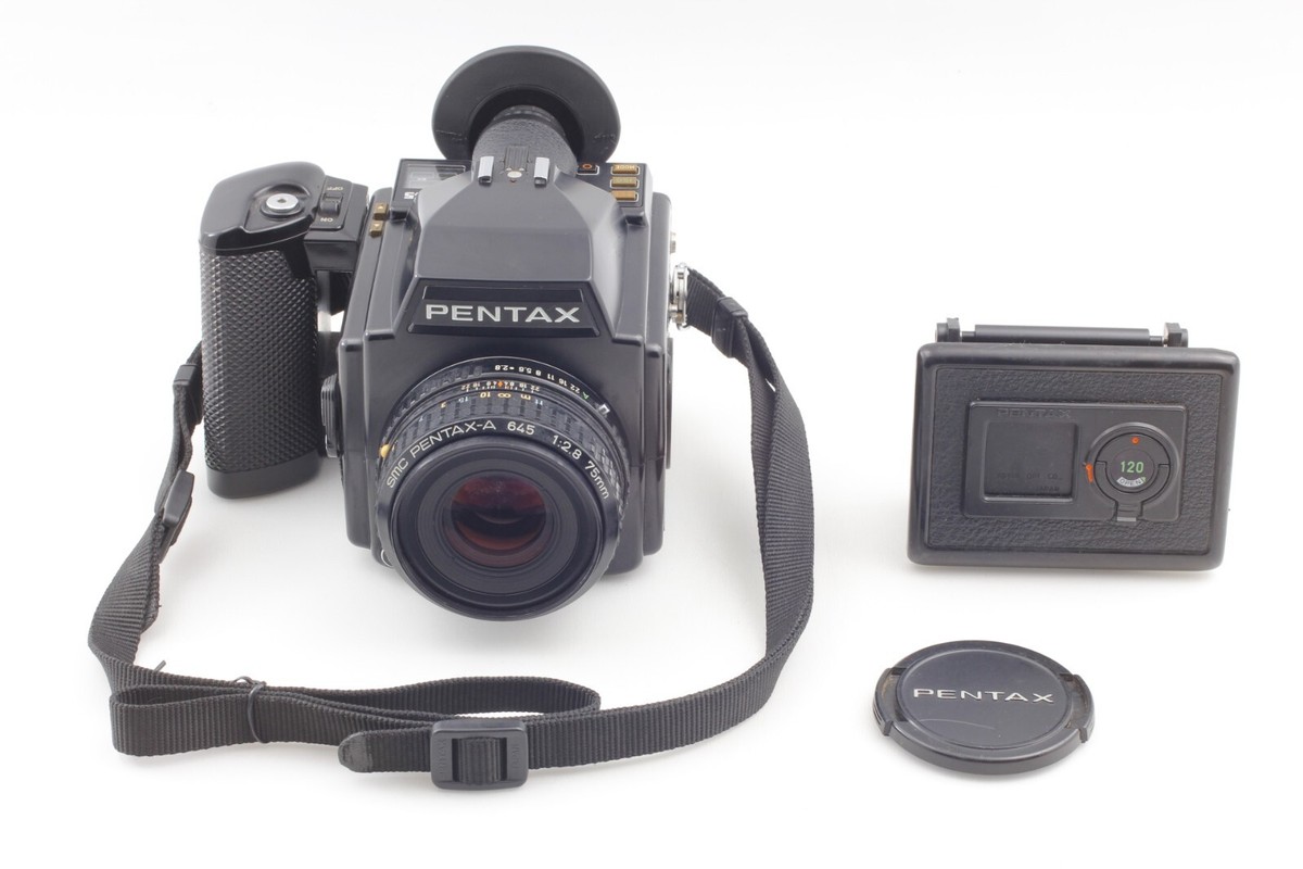 Near MINT] Pentax 645 Film Camera SMC A 75mm f2.8 Lens 120