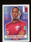 2022 Fifa World Cup Panini Sticker Qatar PEDRO MIGUEL Qatar QAT10