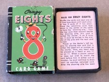 Vintage 1950s Crazy Eights Card Game