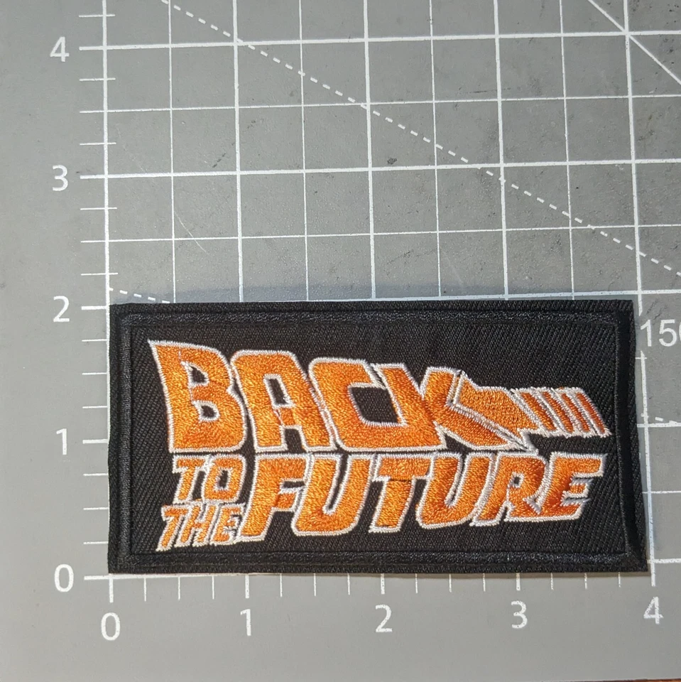 Back To The Future Patch Classic 80s Movies Films Embroidered Iron On Patch 2x4" - Image 2 of 3