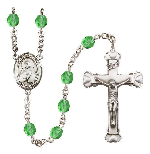 YOU CHOOSE Female Patron Saint August Birthstone Rosary NEW - Picture 28 of 164