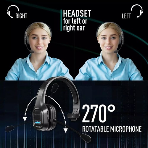 Noise Cancelling Bluetooth Headset Wireless Headphone for Driver with FREESHIPP - Picture 4 of 9
