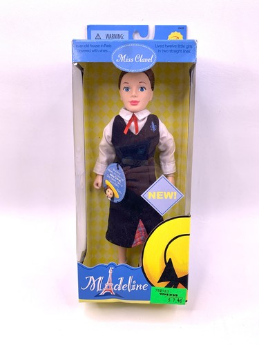 Madeline Teacher Miss Clavel Poseable Doll Learning Curve 2003 NIB 10"