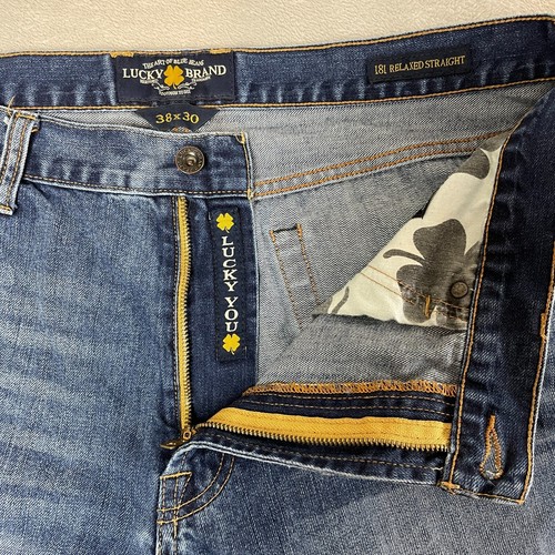 LUCKY BRAND 181 Relaxed Straight Jeans Herren Größe 38x30 Blau Denim Y2K Baggy - Bild 4 von 9
