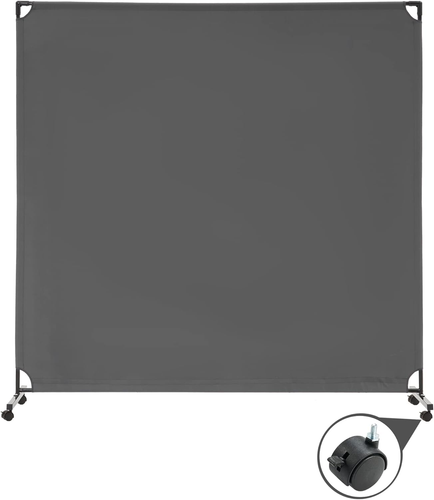 6FT Single Panel Rolling Room Divider, Partition Privacy Screens with Wheels, Fr - Picture 7 of 7