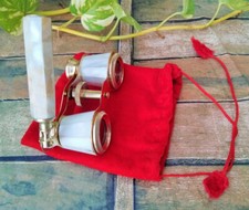 Brass opera glasses with mother of pearl-Nautical binocular-spyglasses-Maritime