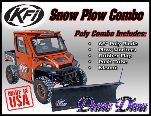 KFI 66" UTV Pro-Poly Snow Plow Kit For Kawasaki Mule 3000/3010 (2001-2008)