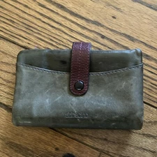 Abbacino Small Green genuine Leather Women’s Wallet soft leather ID Card Snap