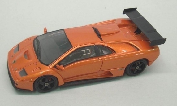 Lamborghini Diablo GTR 1999 Looksmart Miniature Orange de Légende 1/43