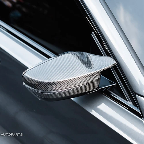 Carbon Fiber Mirror Caps M Style Upgrade Fit BMW G20 M340 2019-2022 Cerium Grey