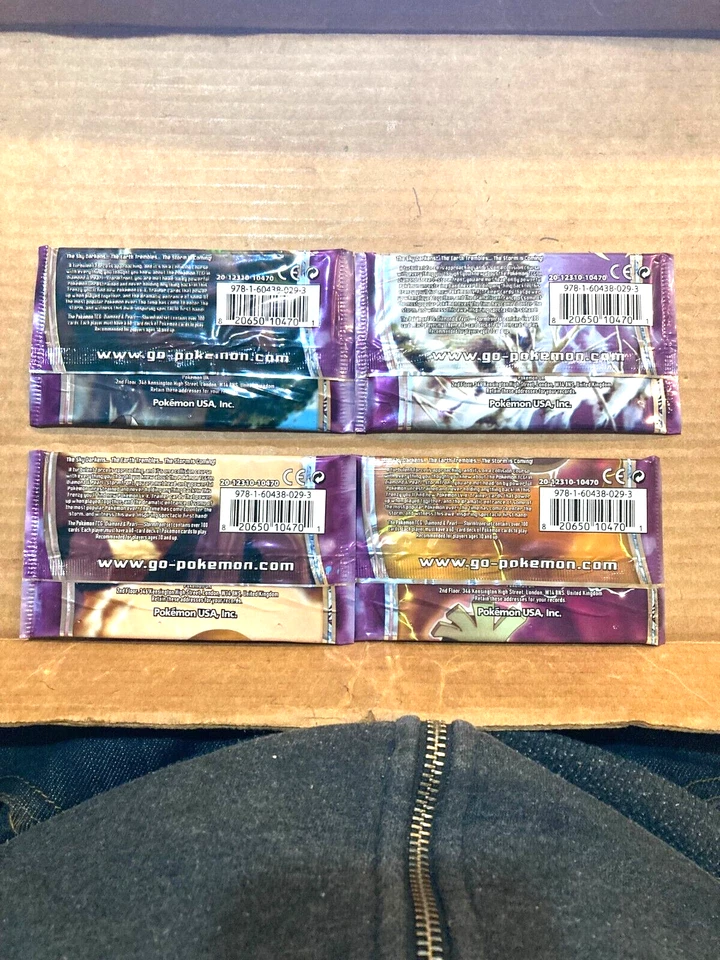 复古 Pokemon Diamond & Pearl STORMFRONT ONE Booster Pack 工厂密封 — 第 2/3 张图片