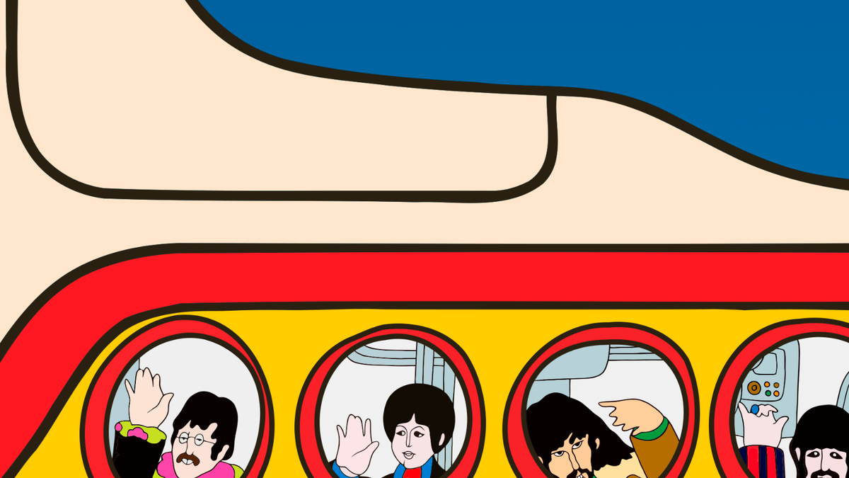 ビートルズ Yellow Submarine ポスター Amazon.com: The Beatles - Yellow Submarine Poster 24 x 36in