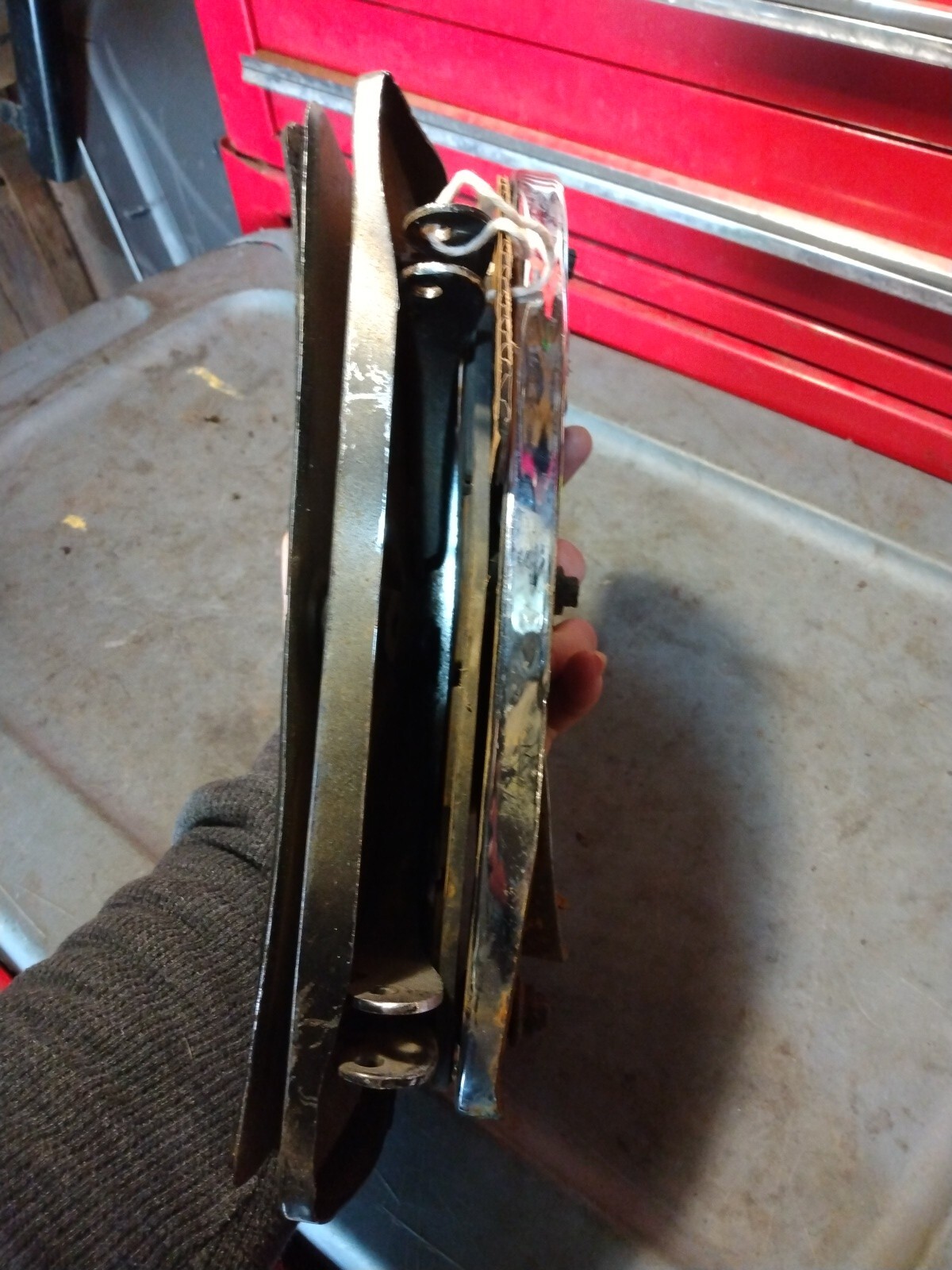 HarleyDavidson used floorboards 12"x43/4" used chrome different floor