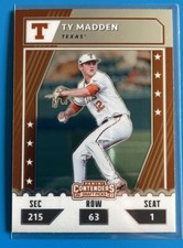 TY MADDEN 2021 PANINI CONTENDERS DRAFT PICKS RC TEXAS- DETROIT TIGERS