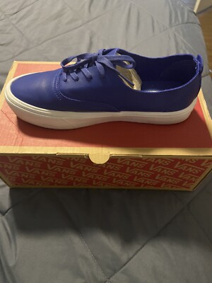 Womens Ultra Cush Blue Leather Vans Size 7