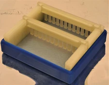 50 mm DNA Agarose Gel Comb Cast Box Horizontal Electrophoresis 12 Combs 2 Tray