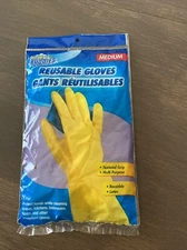 Medium Cleaning Gloves,Disposable Dishwashing Rubber Latex Reusable Scrub Buddie