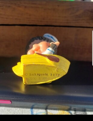1979 Monchhichi Sekiguchi yellow boat | eBay