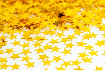 7 Oz Rainbow Star Confetti, Metallic Glitter Foil, Star Sequins For Parties (0.1 In