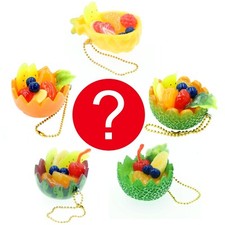 Blind Box Kawaii Fruit Bowl Japanese Phone Strap Charm 1 Random Food Keychain