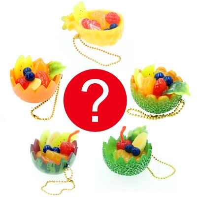 Blind Box Kawaii Fruit Bowl Japanese Phone Strap Charm 1 Random
