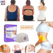 60pcs Healthy Slim Patch Weight Loss Slimming Diets Pads Detox Burn Fat Adhesiv