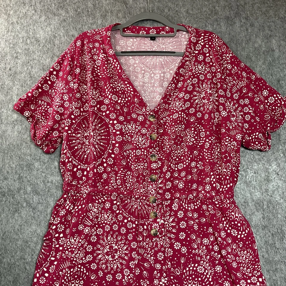 Mameluco Jersey Torrid Mujer Grande Rosa Bolsillos Geométricos 1 Pieza Pantalones Cortos Costeros* Foto 3 de 4