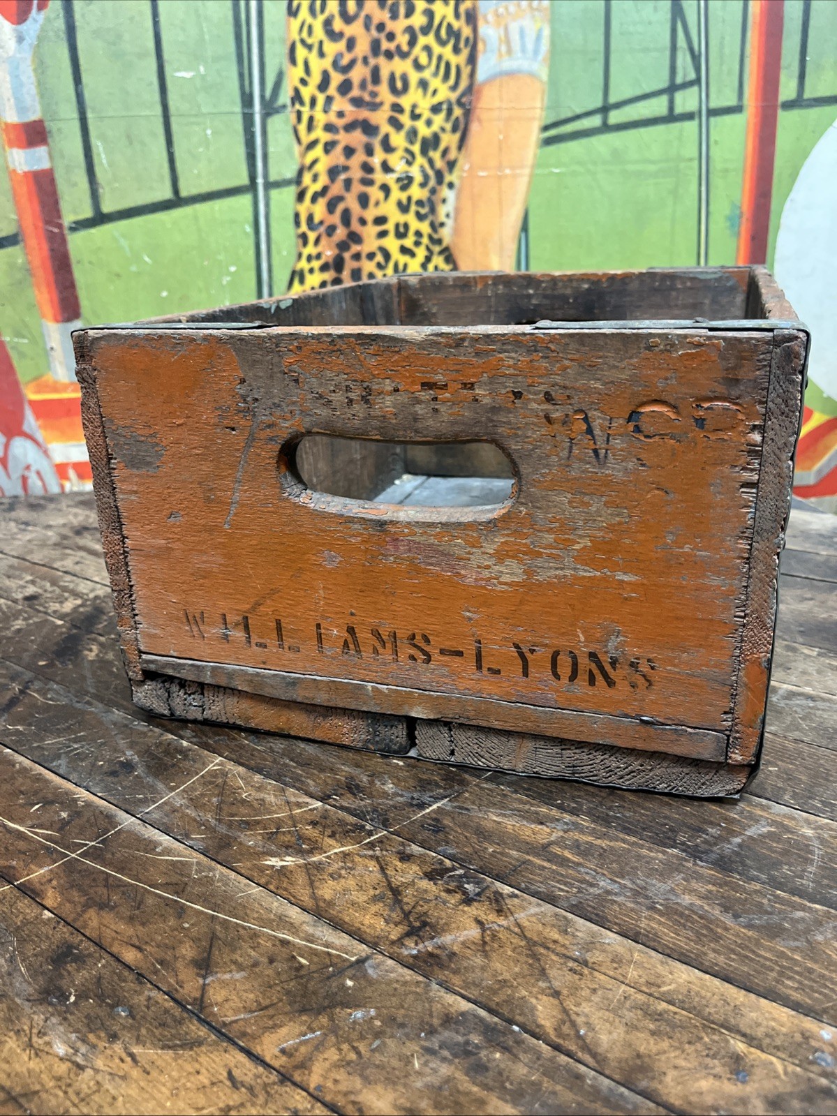 VINTAGE NESBITTS ORANGE CRATE CARRIER SIGN COCA COLA 7UP PEPSI ORANGE CRUSH RARE