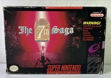 Vtg The 7th Saga Super Nintendo SNES 1993 Authentic Game + Box Video Game