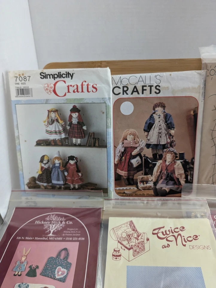 Lot Of 6 Doll And Craft Patterns - Image 2 of 4