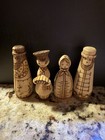 Set Of 4 Russian Folk Art Peg Dolls — photo 1