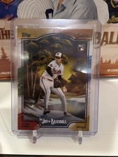 2025 Topps Bob Ross: The Joy of Baseball Cade Povich Paint Splatter /99 Orioles