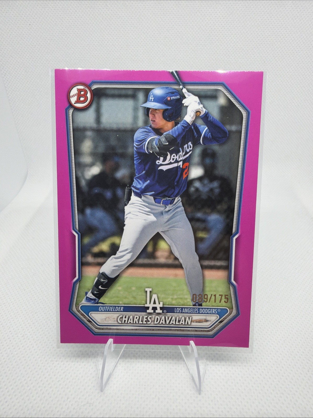 2026 Bowman Charles Davalan Pink /175 Dodgers
