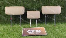 Toyota Sequoia 2007-2011 Rear 3rd Row 3Pcs Leather Headrests Set 7seatr OEM Used