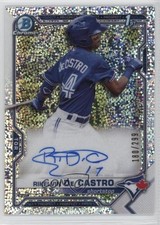 2021 Bowman Chrome Prospect Speckle Refractor /299 Rikelvin De Castro Auto 11ur