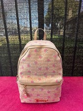 Juicy Couture Women's Backpack Brown Pink With Strawberry Print