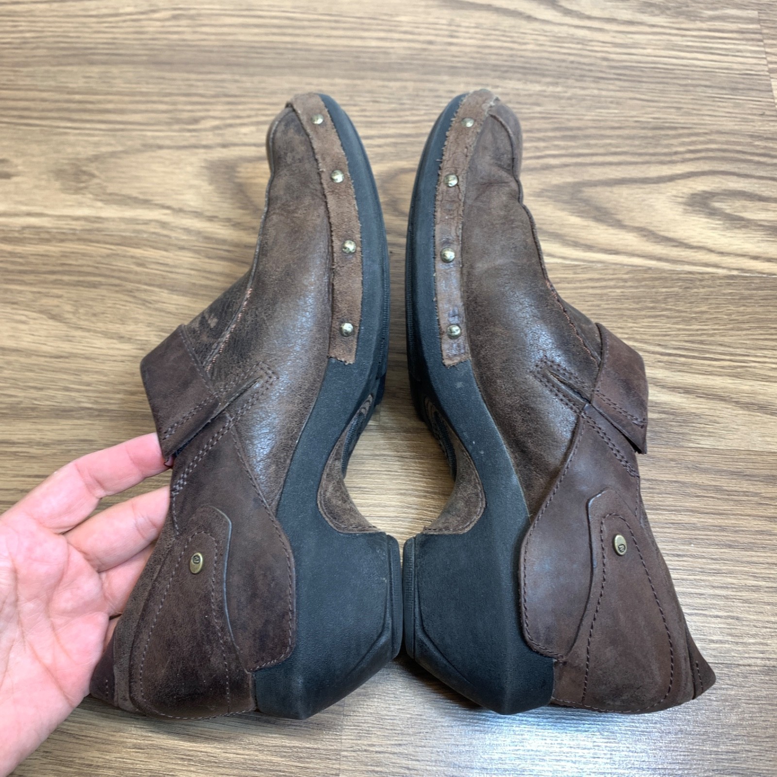 Scarpe da lavoro Merrell Luxe Espresso donna borchie pelle marrone taglia 10