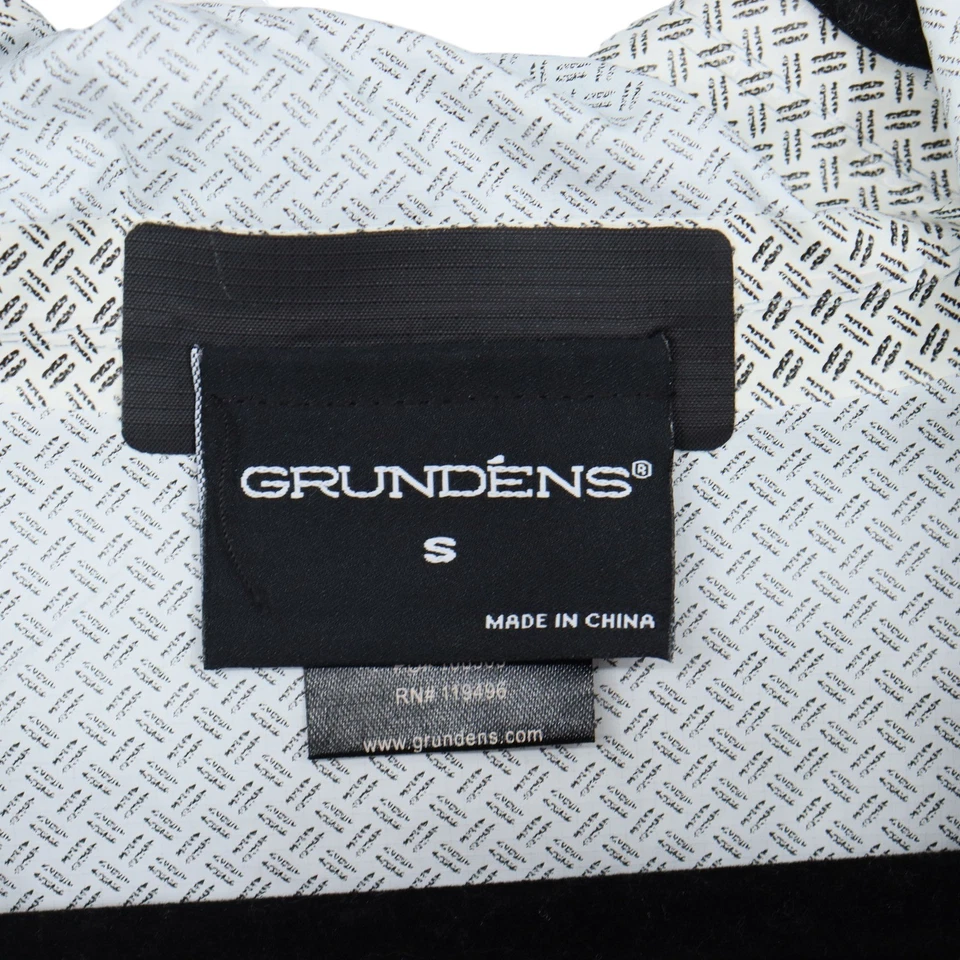 Grundens Reloj Meteorológico Chaqueta de Lluvia Para Hombre Talla S Negra Ligera Cremallera Completa Con Capucha Foto 4 de 4