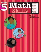 Math Skills: Grade 5 Flash Kids Harcourt Family Learning Paperbac
