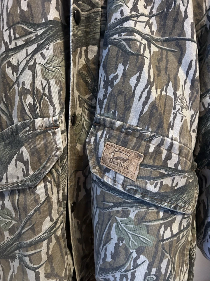 Chaqueta Abrigo Capucha Vintage Roble Mossy Treestand Camuflada Forrada Forrada EE. UU. 80s Foto 3 de 4