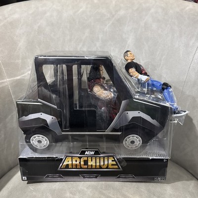 AEW Jazwares Vault Archive Golf Cart 3-pack Matt Hardy Kenny Omega Sammy Guevara