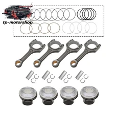 4 Set Connecting Rod Piston for 2011-19 Hyundai Sonata Kia Sorento Optima 2.4L